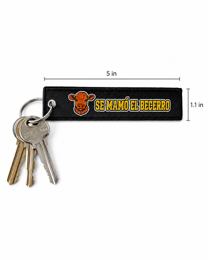 Norteño Embroidered Keychain Tag – Ranch Style Key Ring