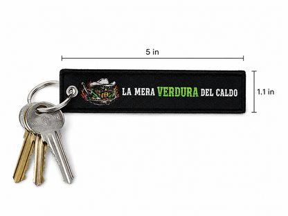 Norteño Embroidered Keychain Tag – Ranch Style Key Ring